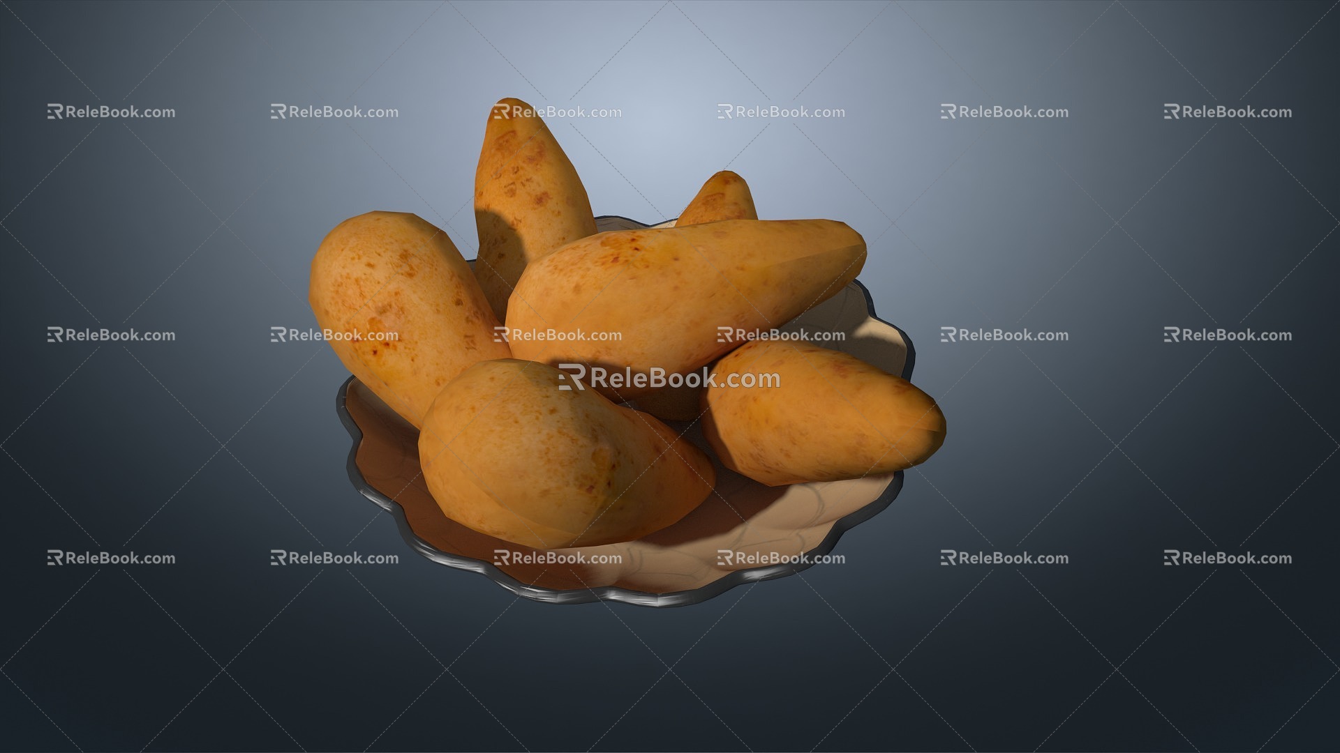 Sha Ge Sweet Potato Cold Potato Pam Ge Sweet Potato 3d model