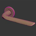 Brass Door Handle With Modern Sleek Design And Polished Finish For Home