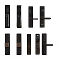 Different Styles of Modern Smart Door Locks With Keypad And Fingerprint Features