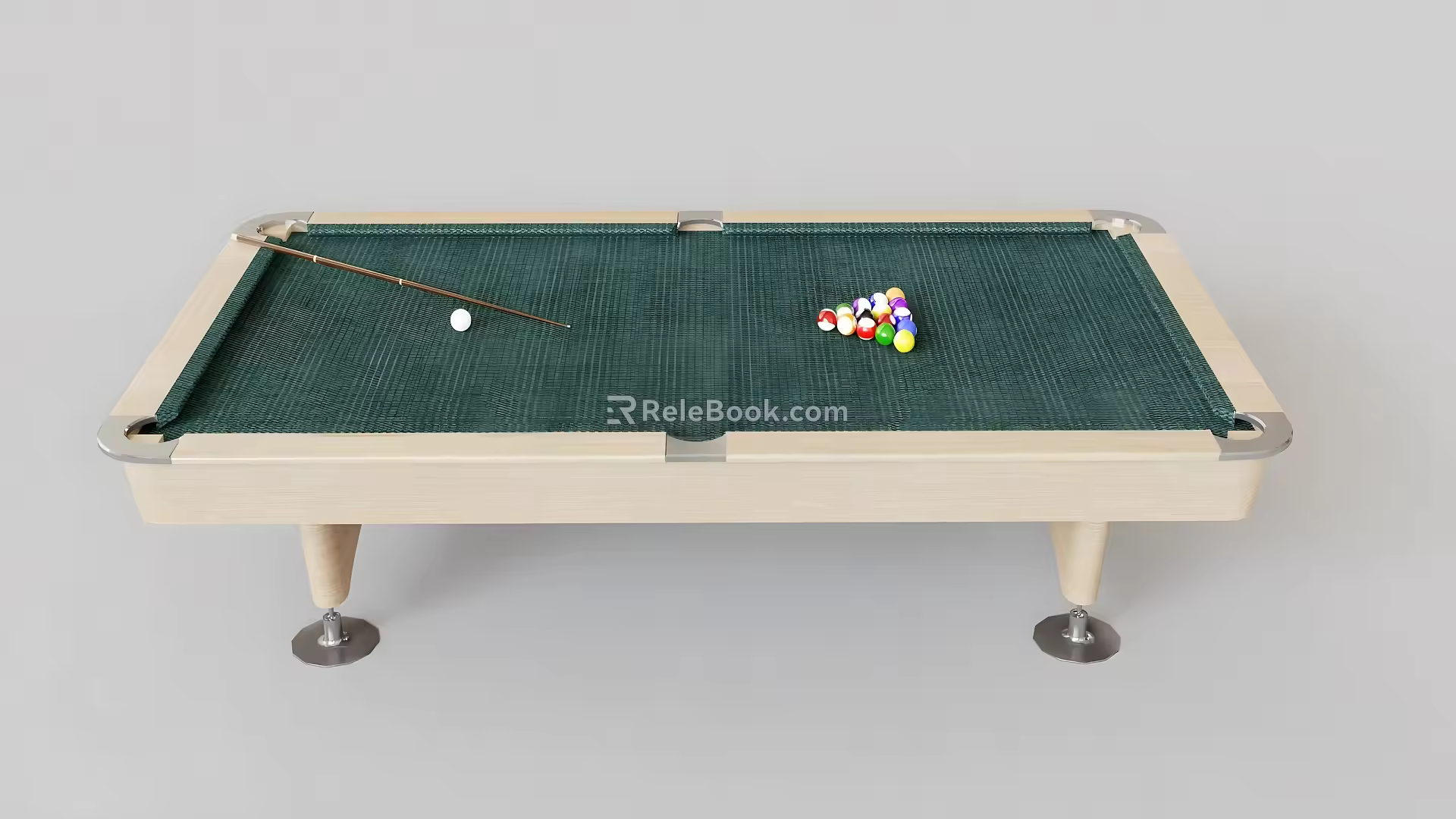 Modern billiard table modern equipment billiard table entertainment game billiard cue snooker 3d model