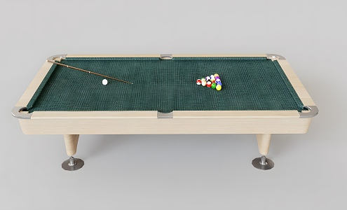 Modern billiard table modern equipment billiard table entertainment game billiard cue snooker 3d model