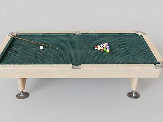 Modern billiard table modern equipment billiard table entertainment game billiard cue snooker 3d model