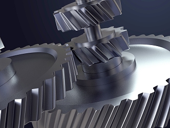 modern gear mechanical gear 3d model