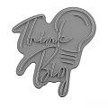Think Big Neon Sign Design With Light Bulb Illustration On Black Background