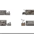 Modern Minimalist Double Bed Bedroom Setup With Soft Headboard Cozy Bedding Bedside Tables And Decorative Plants