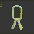 Blue KONG ITODAY Double Gate Carabiner Safety Design For Outdoor Activities And Climbing