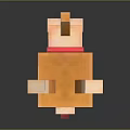 Cute Pixel Style Orange Cat Doll With Big Eyes And Tongue Sticking Out