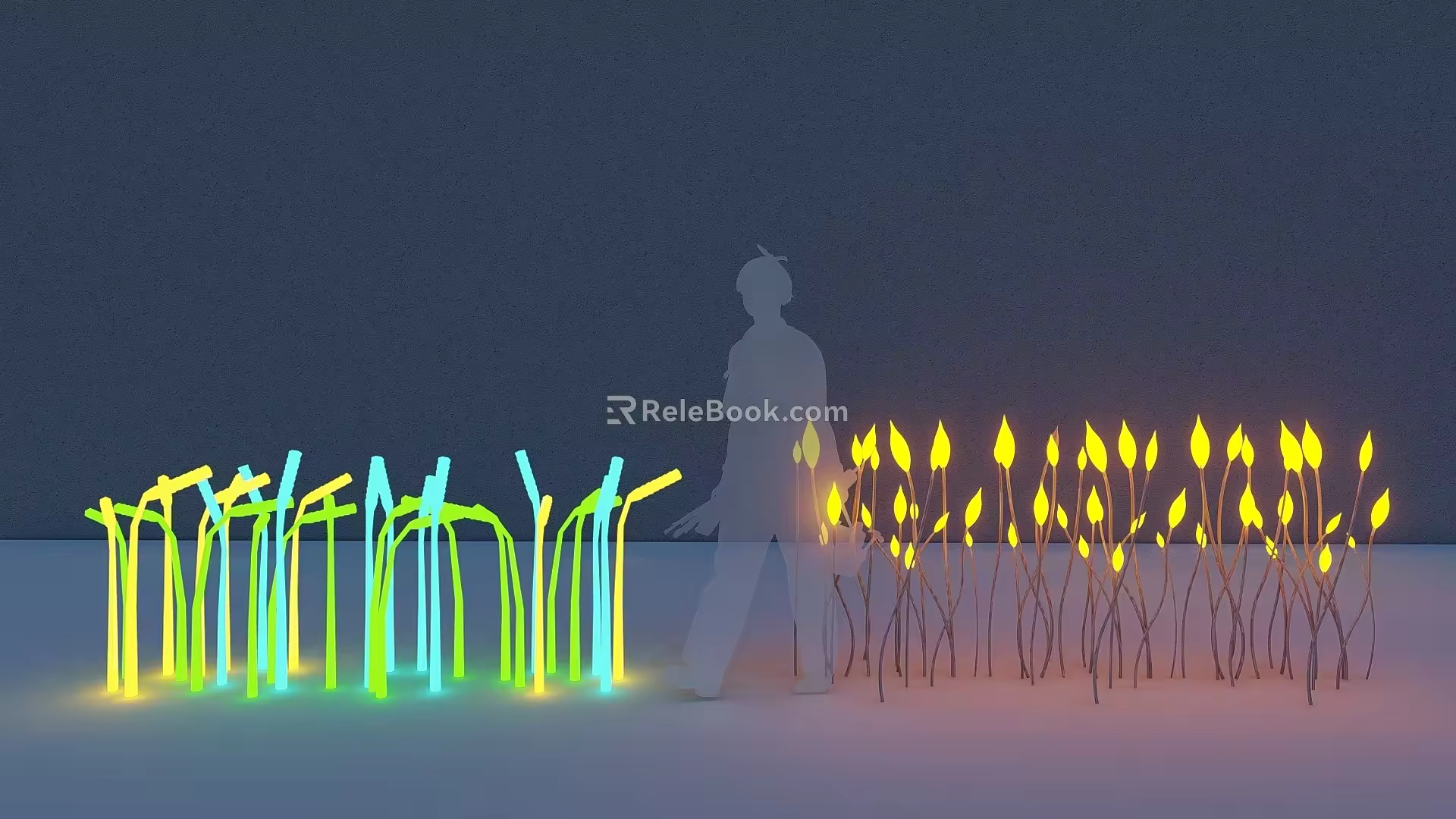 Modern atmosphere lamp star lamp lawn lamp 3d model