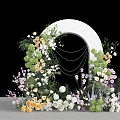 Beautiful Wedding Stage Meichen DP Point Pin Point 3d model