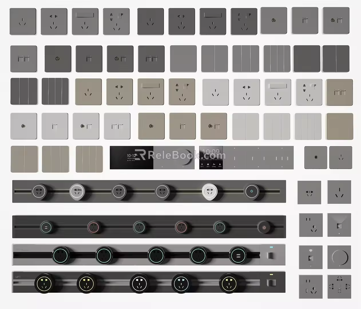 Modern Switch Socket 3d model