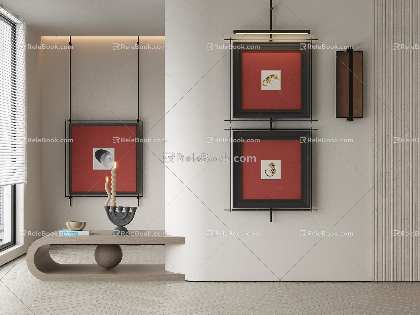 modern decorative painting 3d model