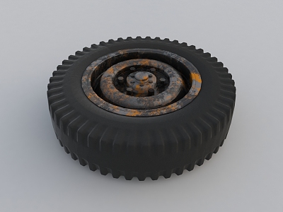 tire spare wheel hub car tire wheel 3d model