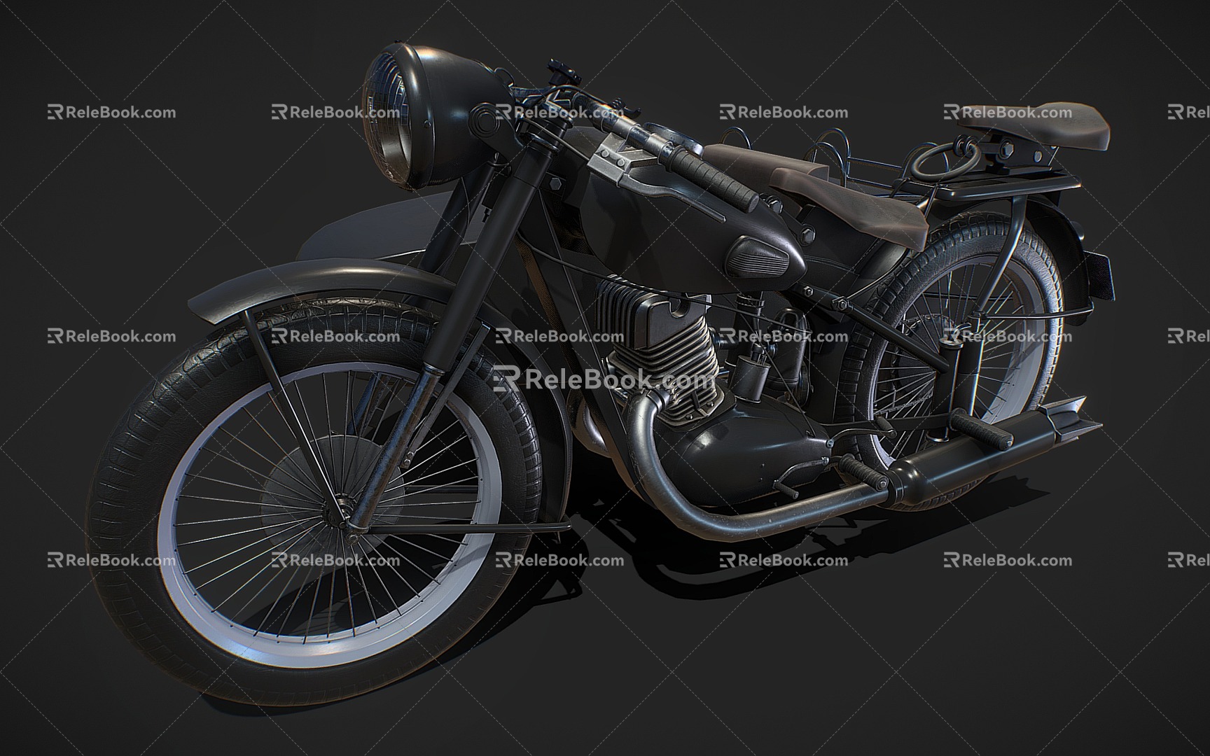 motorcycle three-wheeled motorcycle 3d model