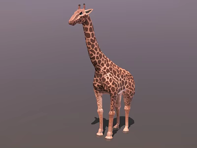 Detailed Reptile 3D Model Standing In Gray Background With Realistic Skin Texture 3d model