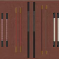 Different Designed Door Handles Showcased On Red Background With Various Styles