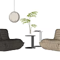 Modern Ligne Roset Lazy Sofa 3d model