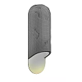 Modern Rough Textured Gray Wall Sconces with Warm Light and Golden Base 3d model