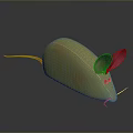 Mouse Wizard Mouse Warlock Cartoon Mouse Animation Mouse Animation Mouse Cartoon Character Cartoon Animal 3d model