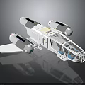 Futuristic Spacecraft 3D Model With Multi Engine Design For Cosmic Exploration