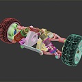 Hyundai car chassis car bearing wheel gear 3d model