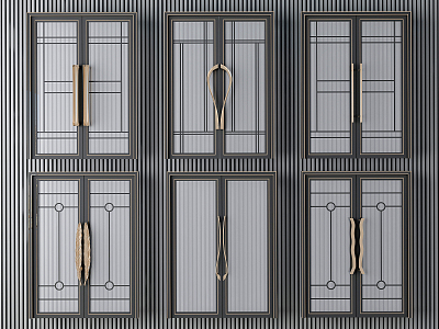 Light Luxury Door 3d model