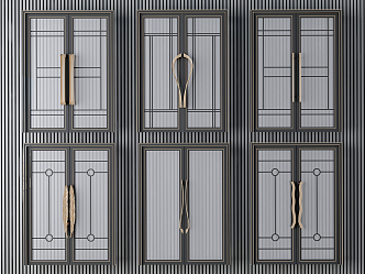 Light Luxury Door 3d model