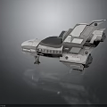 Futuristic 3D Rendered Spacecraft With Transparent Cockpit And Metallic Body