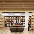 Modern Bookstore 3d model