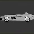 Modern Silver Convertible Sports Car With Sleek Body And Shiny Exterior Design