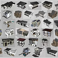 Various Single Family House Exterior Designs With Different Architectural Styles