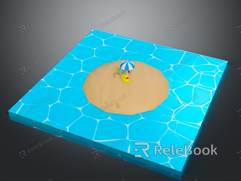 Holiday Paradise Holiday Island Holiday Island Island Island Holiday Resort Coconut Tree Cartoon Coconut Tree model