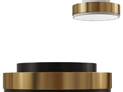Modern Gold Black Downlight Spotlight Ceiling Fixture With Sleek Round Design 3d model