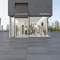 Modern Minimalist Clothing Store Interior With Mannequins Displayed Clothes And Plant Decor