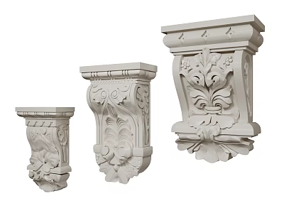 French stigma carved stigma Roman stigma gypsum stigma 3d model