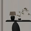 Middle Ancient Style Duan Jing Typhoon Case Vase Table Lamp 3d model