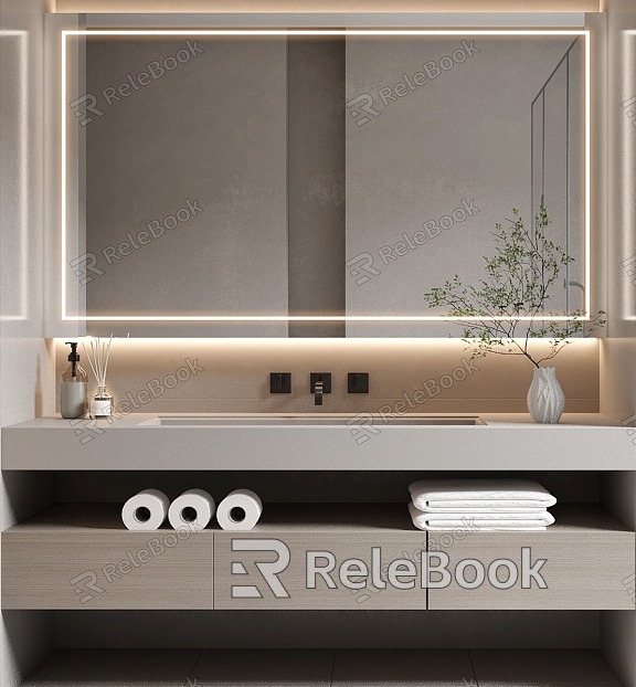 Bathroom Cabinet Bathroom Cabinet Mirror Cabinet model