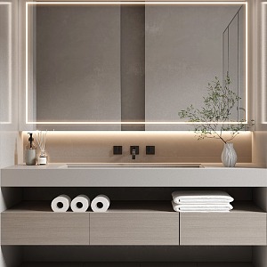 Bathroom Cabinet Bathroom Cabinet Mirror Cabinet 3d model