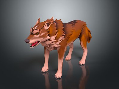 Werewolf Warrior Werewolf Soldier Cartoon Werewolf Animation Werewolf Cartoon Characters model