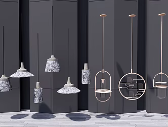 Modern chandelier 3d model