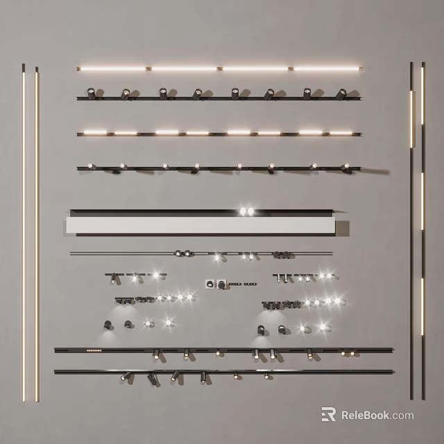 Different Types of Downlights and Spotlights for Modern Home Lighting Solutions 3d model 