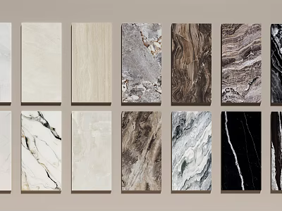 Various Textured Wall Panel Samples With Different Patterns For Home Interior Decoration 3d model