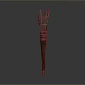 Torch Shaped Household Item With Metal Grid Top And Wooden Handle