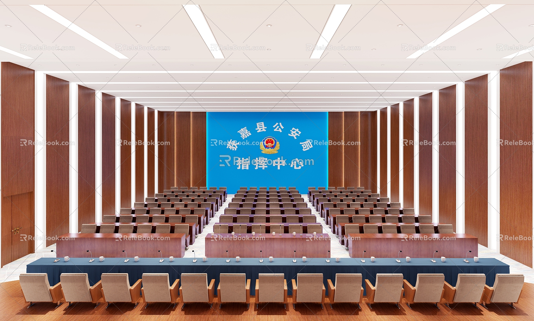 Public Security Bureau Meeting Room Government Standing Committee Meeting Room Multifunctional Lecture Hall Conference Center 3d model