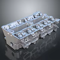 Automotive Engine Cylinder Head Metal Component for Vehicle Repair and Replacement