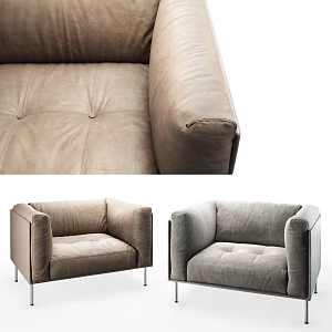 Living divani single sofa chair 3d model