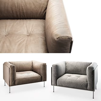 Living divani single sofa chair 3d model