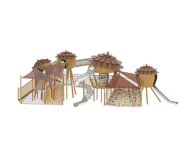 Nuts Outdoor Amusement Equipment 3d model