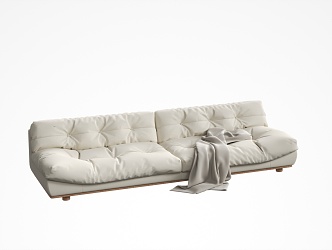 Three-seat sofa 3d model