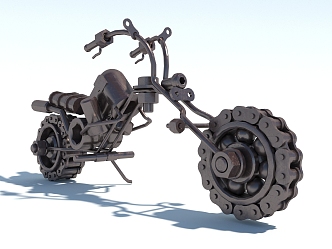 Modern Ornaments Motorcycle Ornaments 3d model