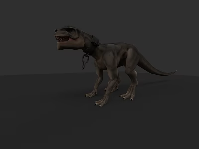 Realistic T Rex Dinosaur Model With Standing Pose And Detailed Texture 3d model
